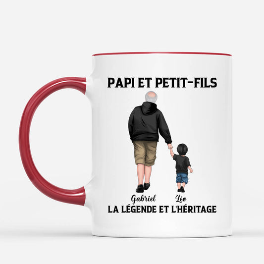 0299MFR2 mug pere et fils la legende et lheritage personnalise