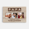 0434CFR1 Personnalise Toile Photo Papa
