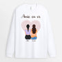 0443w247fFR1 Cadeau Personnalise Sweat shirt Soeurs Meilleures Amies