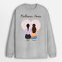 0443w247fFR2 Cadeau Personnalise Sweat shirt Soeurs Meilleures Amies