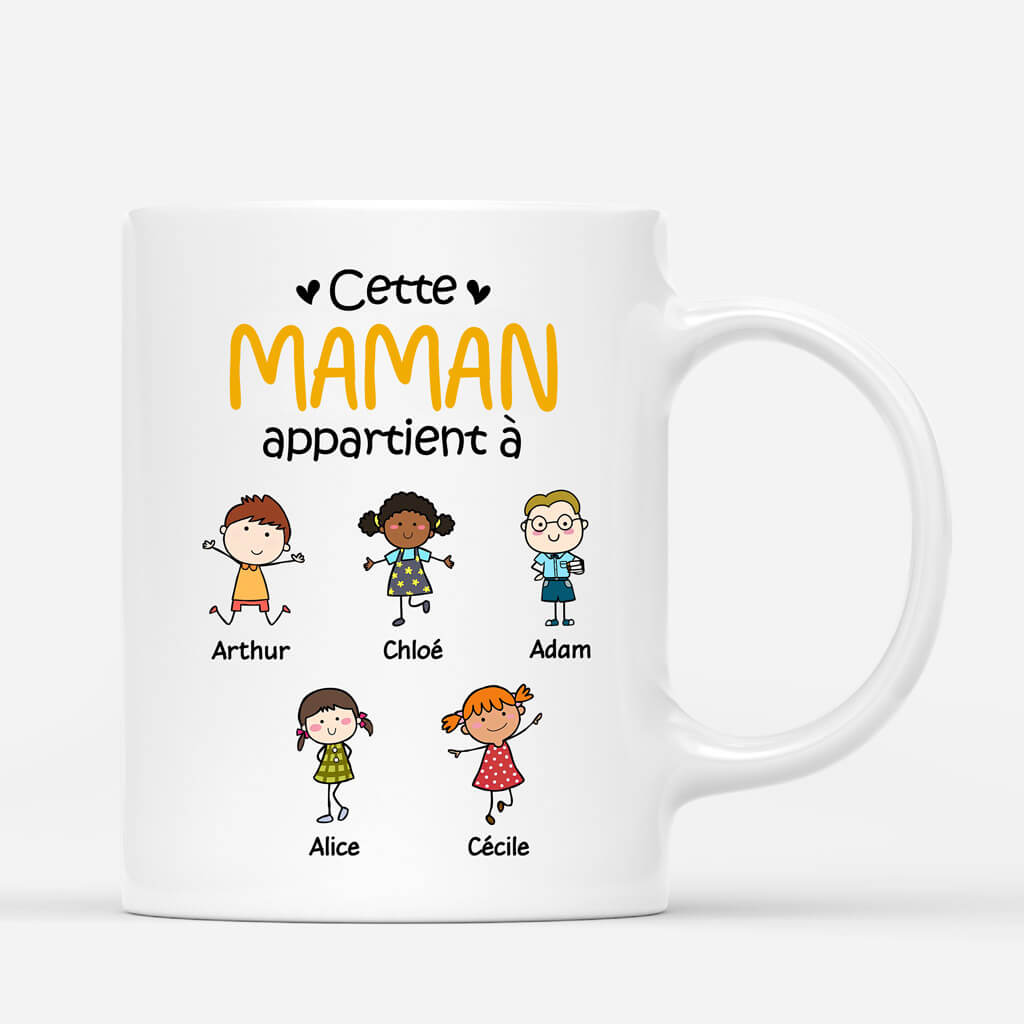 0618MFR2 Mug Cette Mamie Appartient A Mignon Personnalise_jpg