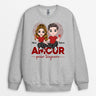 Sweat-shirt Amour Pour Toujours Personnalisé