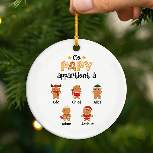 0661OFR2 ce papa appartient a lequipe biscuits _ ornement en ceramique personnalise 0661o8q7b