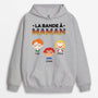 0755HFR1 Cadeau Personnalise SweataCapuche Bande Maman Mamie