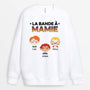 0755WFR2 Cadeau Personnalise Sweat shirt Bande Maman Mamie