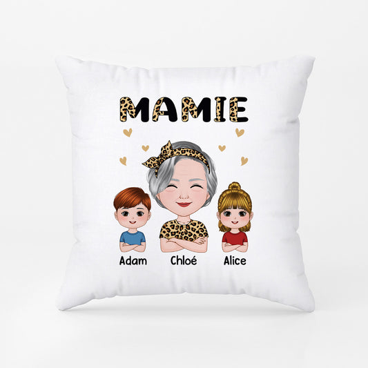 0756PFR2 Cadeau Personnalise Coussin Mamie Maman