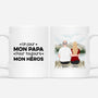 0769MFR1 Cadeau Personnalise Mug Heros Papa Papi