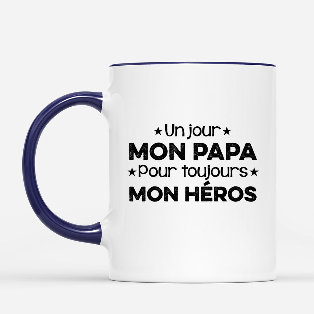 0769MFR3 Cadeau Personnalise Mug Heros Papa Papi