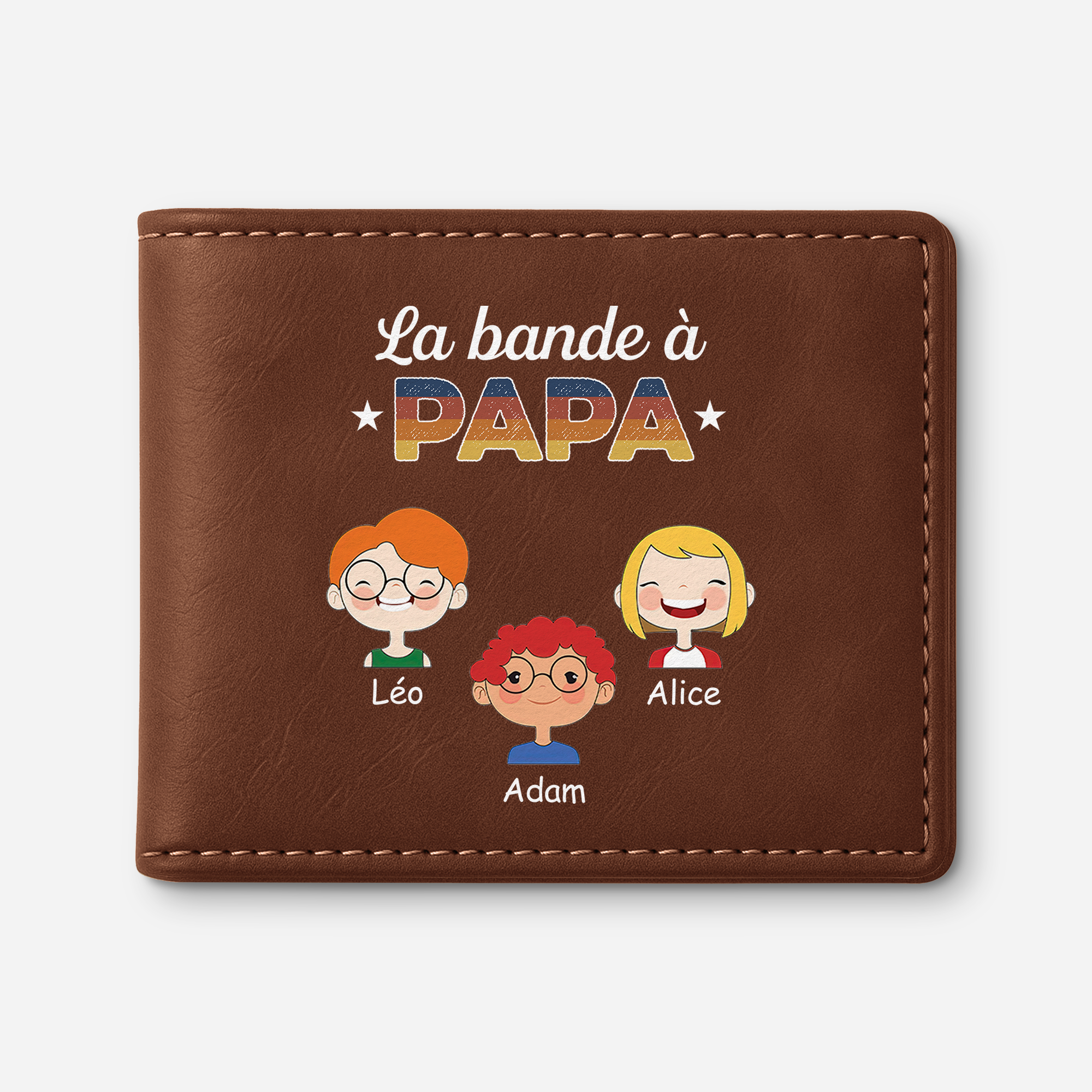 0793JFR1 portefeuille cuir personnalise la bande a papa vintage 0793j8n7b