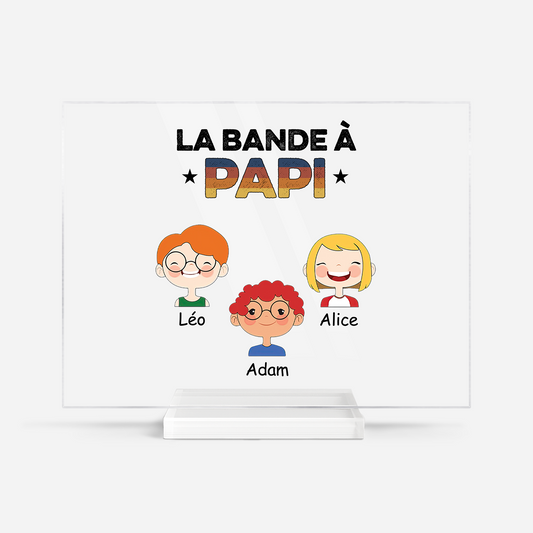 0793RFR1 plaque en acrylique personnalisee la bande a papy vintage 0793r8n7b