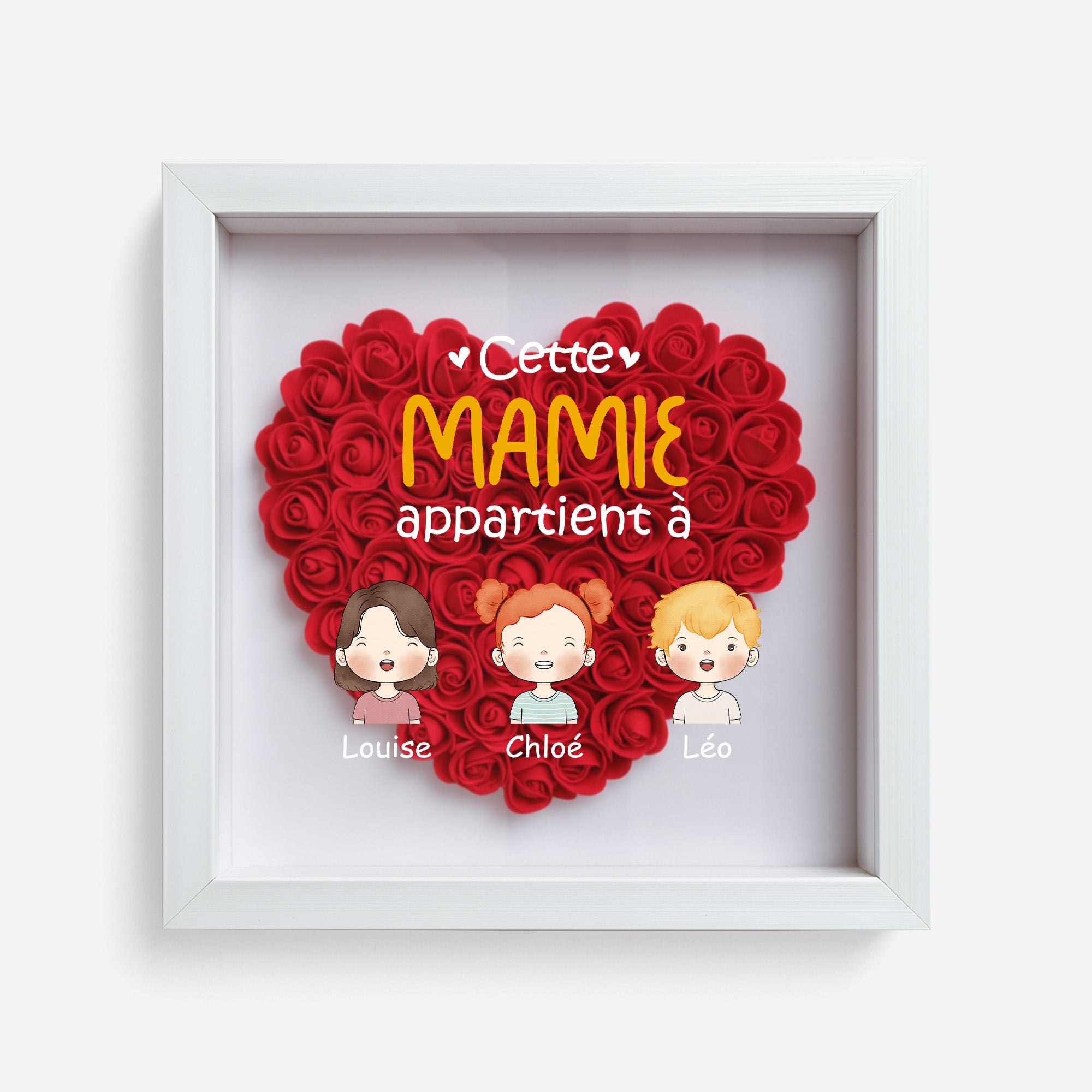 0827OFR1 boite a fleurs personnalisee cette mamie ours appartient a 