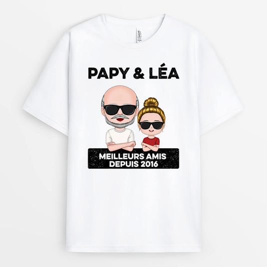 0832AFR1 Cadeau Personnalise T shirt Enfants Papi Papa_31f3508a 892b 4d29 a4ec 919605421aa4