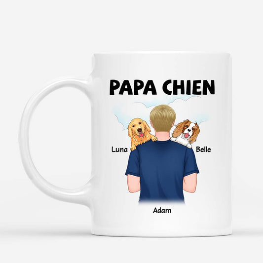 0834MFR1 Cadeau Personnalise Mug Chien Amoureux des Chiens