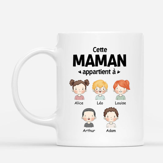 0840MFR1 Cadeau Personnalise Mug Mamie MamanCadeau Personnalise Mug Papa Papi