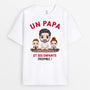 0859AFR1 Cadeau Personnalise T shirt Ensemble Papy Papa