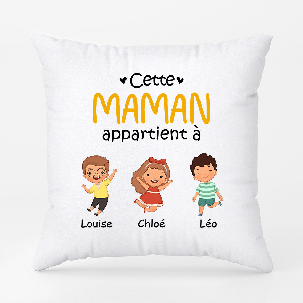 0865AFR1 Cadeau Personnalise Coussin Maman Mamie