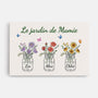 0869CFR1 Cadeau Personnalise Toile Jardin Maman Mamie