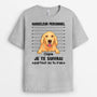 0898AFR2 Cadeau Personnalise T shirt harceleur personnel Amoureux des Chiens