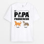 0899AFR2 Cadeau Personnalise T shirt Papa Promeneur Amoureux des Chiens