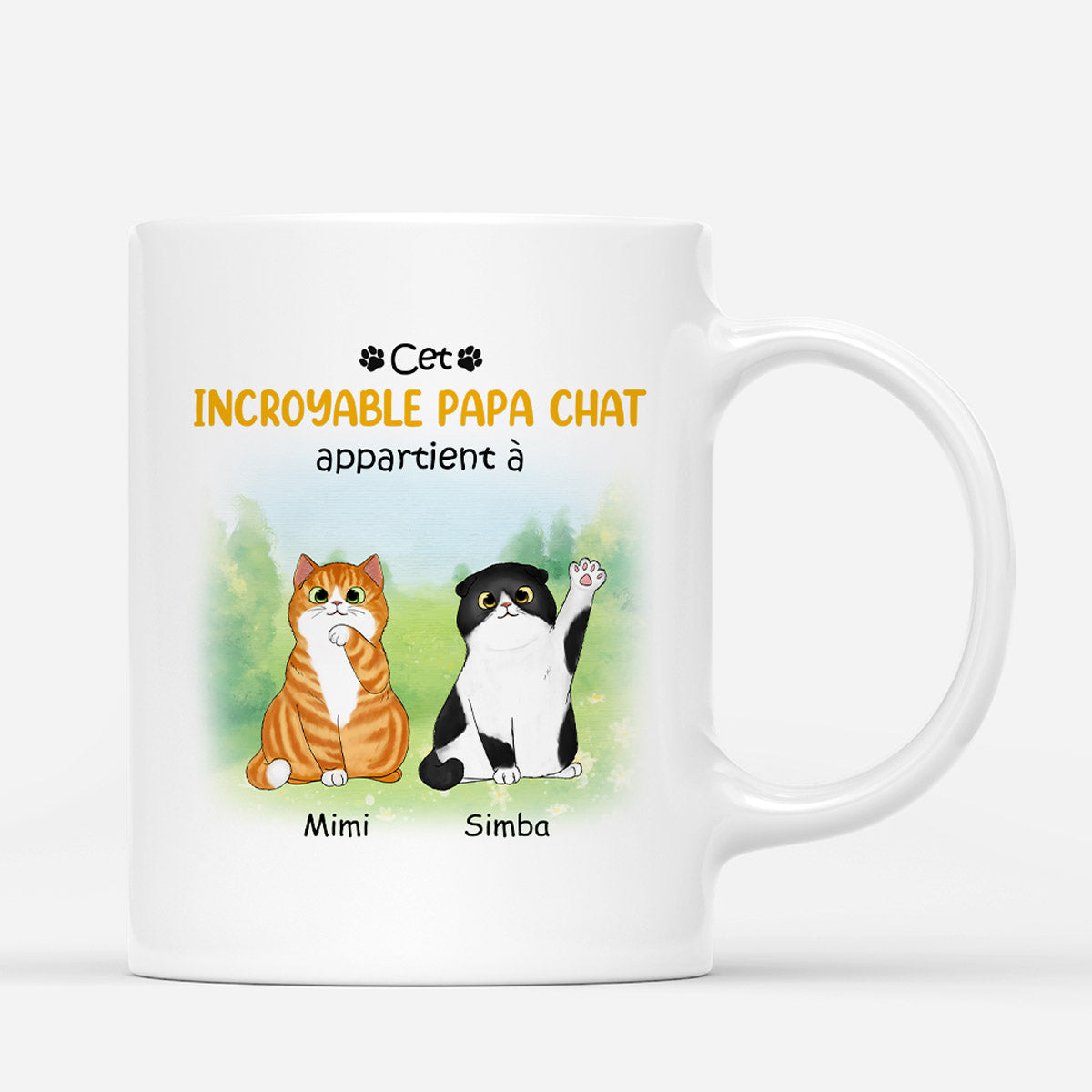 0902AFR1 Cadeau Personnalise Mug Incroyable Chat Amoureux des Chats_bea8932a 4306 4dbf bcb7 fbba4b01b69c