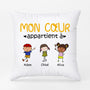 0904PFR1 Cadeau Personnalise Coussin Coeur Papa Papy