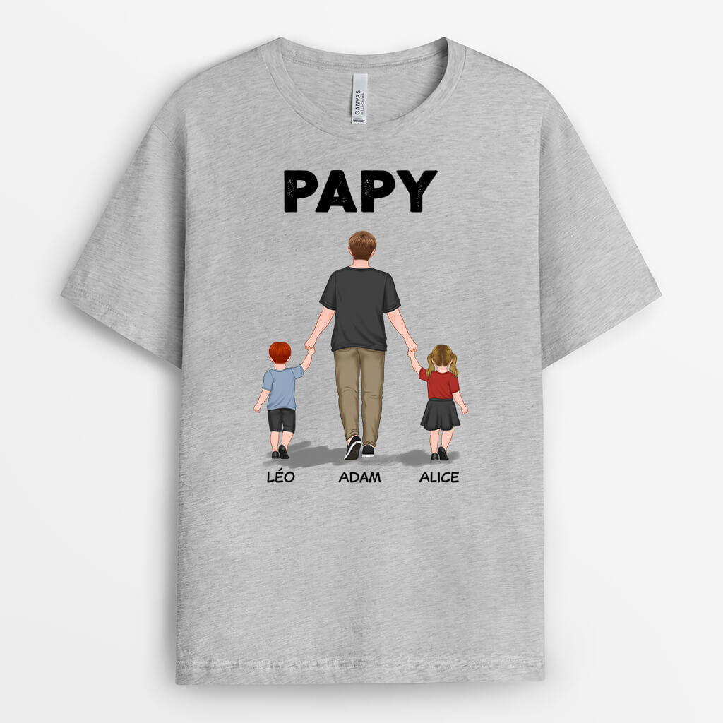 0909AFR1 Cadeau Personnalise T shirt Papa Papy_663e40b4 4c38 4ced b086 8df260445f3c