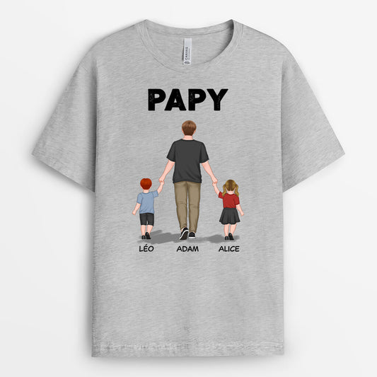 0909AFR1 Cadeau Personnalise T shirt Papa Papy_663e40b4 4c38 4ced b086 8df260445f3c