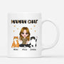 0915MFR1 maman chat leopard cafe mug personnalise avec chats