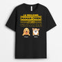 0919AFR1 Cadeau Personnalise T shirt Maman Galaxie Amoureux des Chiens