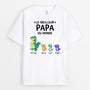 0922AFR1 Cadeau Personnalise T shirt Meilleur Du Monde Papa Papy