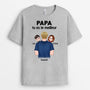 0926AFR1 Cadeau Personnalise T shirt Meilleur Papa Papy