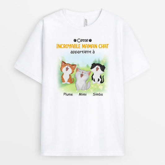 0932AFR1 Cadeau Personnalise T shirt Incroyable Chat Amoureux des Chats_9cea0e0e 0318 44c7 ae08 8f3784f4fd1c