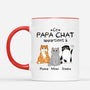 0938MFR2 mug cette maman chat  ce papa chat appartient a personnalise