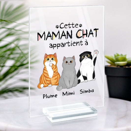 0938RFR2 plaque en acrylique personnalisee ce papa chat appartient a 0938r8t8d