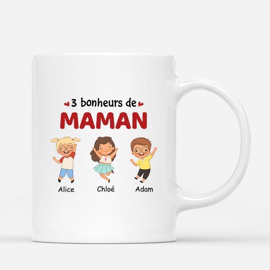0940MFR1 Cadeau Personnalise Mug Bonheur Maman Mamie