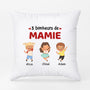 0940PFR2 Cadeau Personnalise Coussin Bonheur Maman Mamie