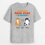 0943AFR2 Cadeau Personnalise T shirt Meilleur Amoureux des chats