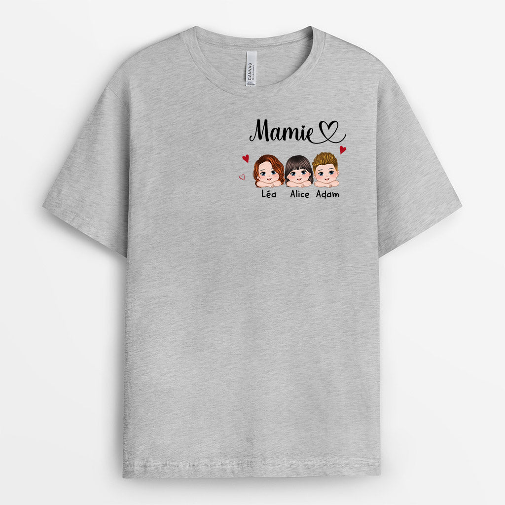 0944AFR1 Cadeau Personnalise T shirt Maman Mamie