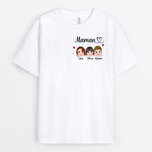 0944AFR2 Cadeau Personnalise T shirt Maman Mamie