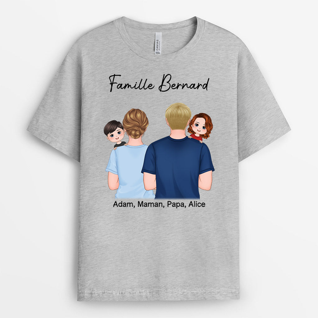 T Shirt Personnalis Famille Tee Shirt Assorti Cadeau Plus