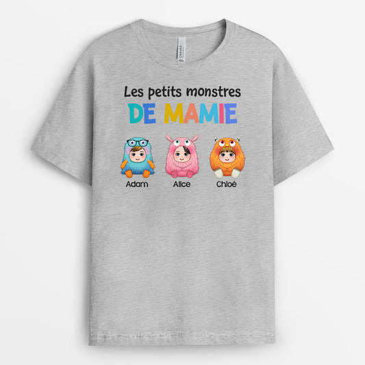 0948AFR1 Cadeau Personnalise T shirt Monstre Maman Mamie