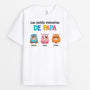 0948AFR2 Cadeau Personnalise T shirt Monstre Papa Papi