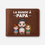 0951JFR1 portefeuille cuir personnalise la bande a papa design cartoon 0951j8n8b