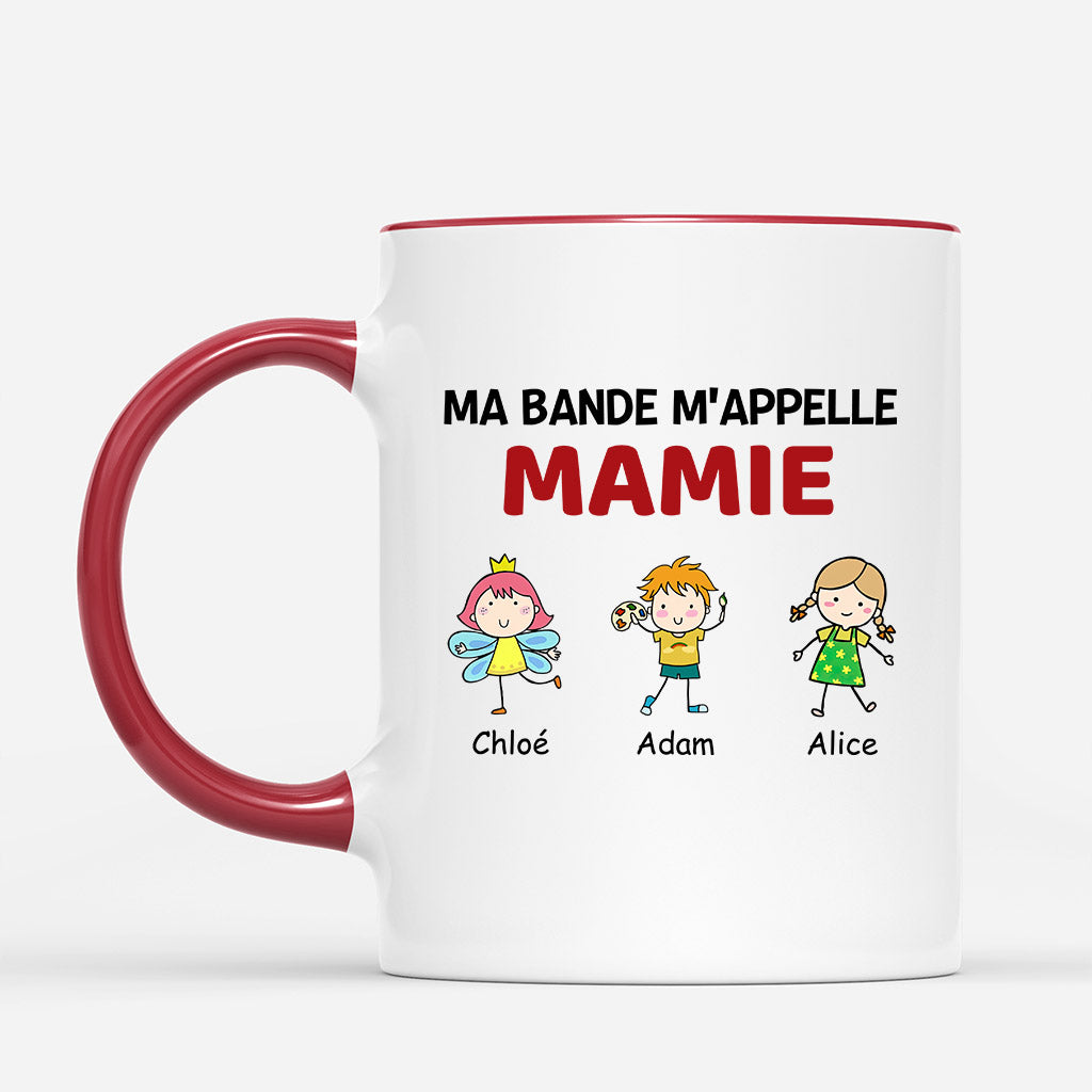 0956MFR2 Cadeau Personnalise Mug Bande Maman Mamie