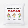 0956PFR1 Cadeau Personnalise Coussin Bande Maman Mamie