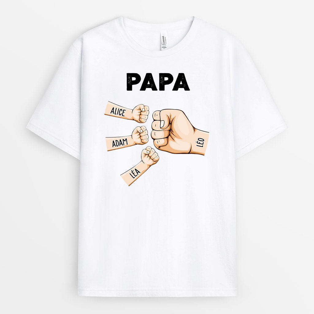 0958AFR1 Cadeau Personnalise T shirt Papa Papy