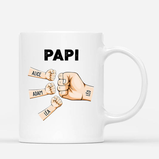 0958MFR1 mug bosse de poing de papa personnalise