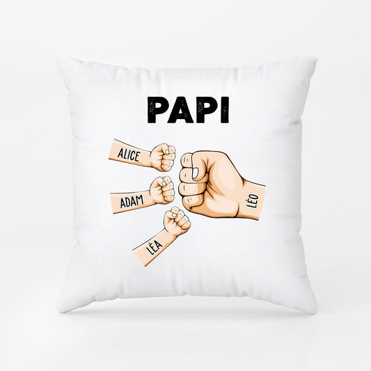 0958PFR2 bosse de poing de papy avec couleurs personnaliser coussin pour papy