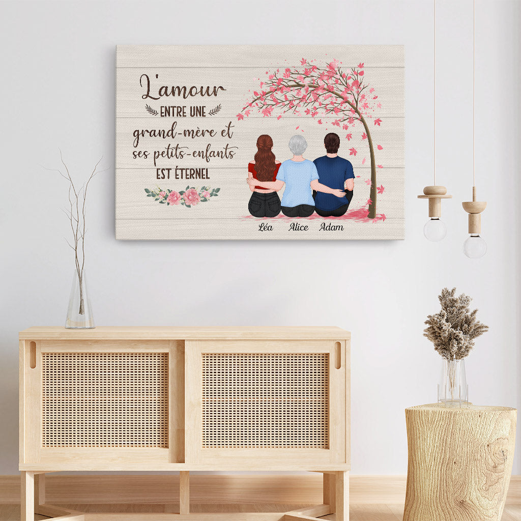 Toile Personnalisée Cette Mamie Appartient À - Cadeau Unique Pour Maman Et Grand-Mère