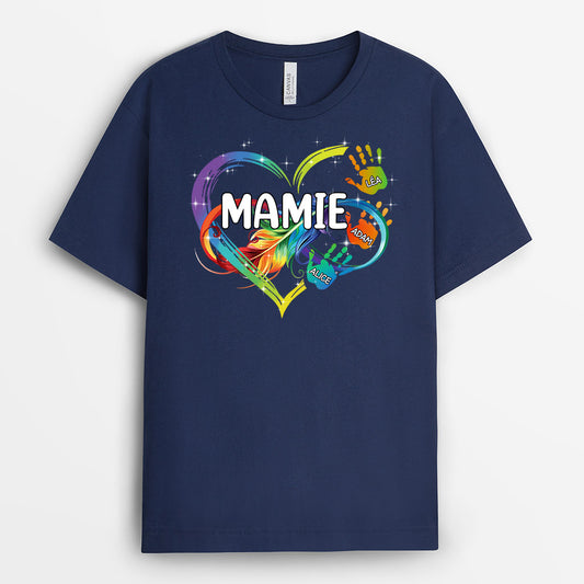 0965AFR1 Cadeau Personnalise T shirt Maman Mamie